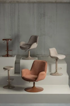 Retro Esszimmerstuhl Esstischstuhl Marten höhenverstellbar in Sand