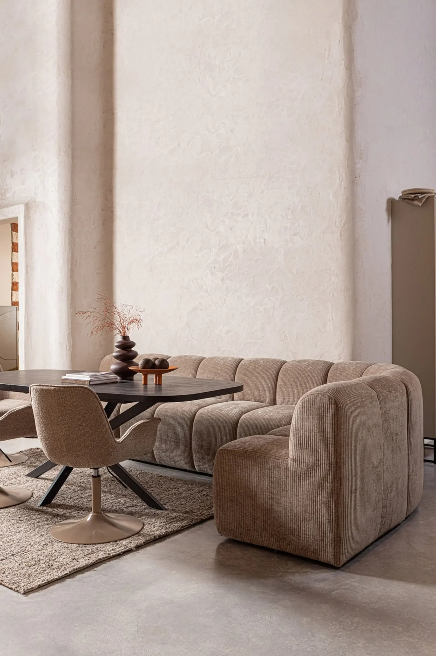 Retro Esszimmerstuhl Esstischstuhl Marten höhenverstellbar in Sand