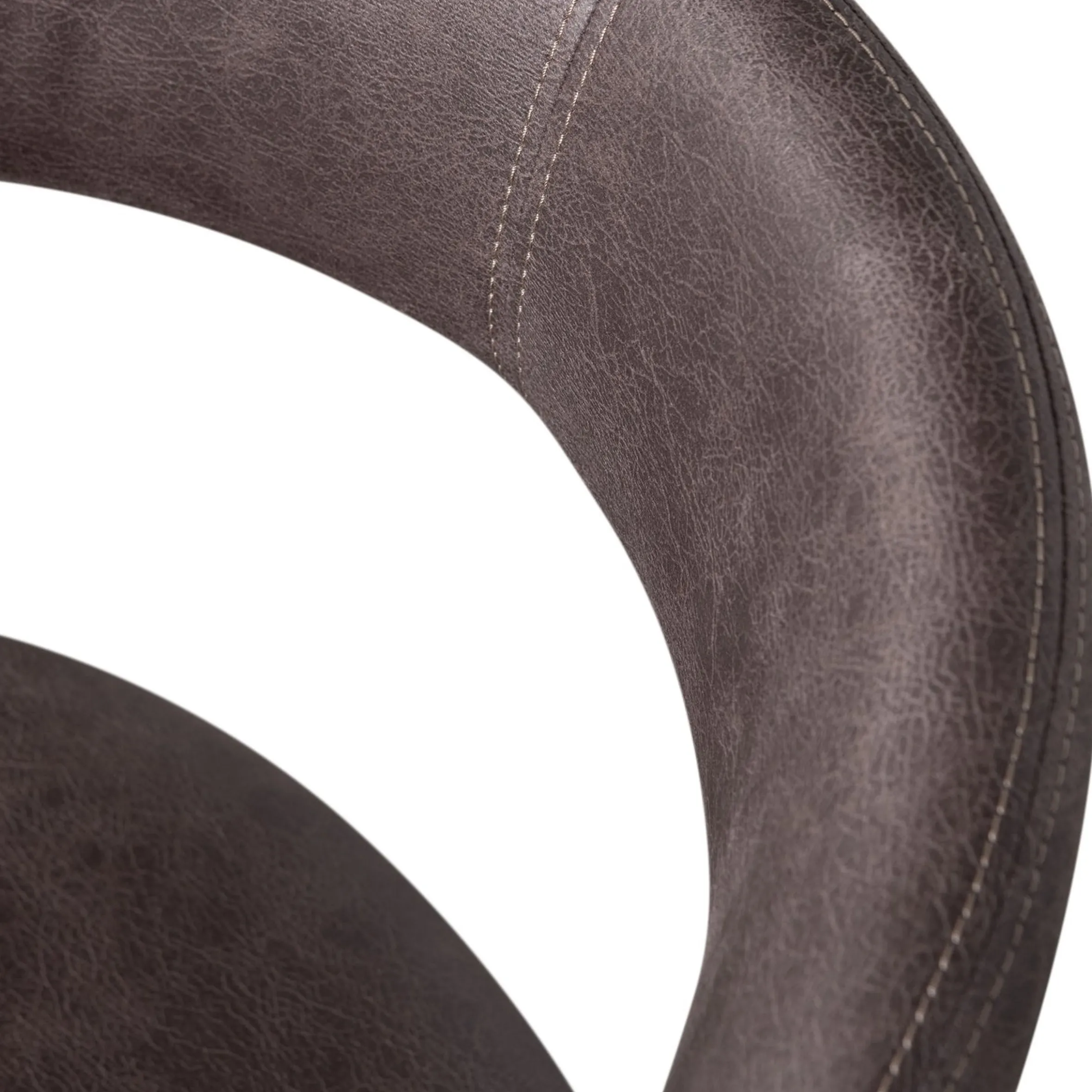 Retro Esszimmerstuhl Lederstuhl Noble Komplettbezug Kunstleder Anthrazit