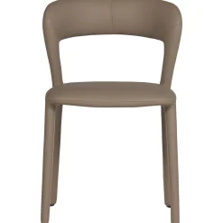 Retro Esszimmerstuhl Lederstuhl Noble Komplettbezug Kunstleder Sand