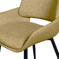 Retro Esszimmerstuhl Schalenstuhl Parade 2er Set Senf