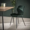 Retro Esszimmerstuhl Velvet Samt Grün
