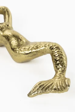 Retro Flaschenöffner Kapselheber Mermaid Gold