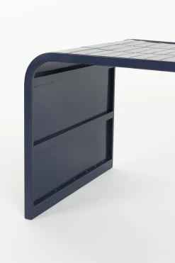 Retro Fliesentisch Tiles Couchtisch Metro Fliesen Blau