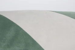 Retro Kissen Stripes in Grün-Weiß 60 cm