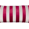 Retro Kissen Stripes in Rot-Weiß 60 cm