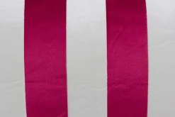 Retro Kissen Stripes in Rot-Weiß 60 cm