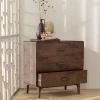 Retro Kommode Liya Mangoholz 3 Schubladen