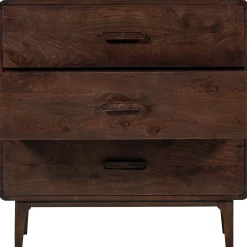 Retro Kommode Liya Mangoholz 3 Schubladen