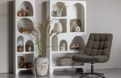 Retro Regal Organic Caz Kabinett Weiß Schmal 50 cm