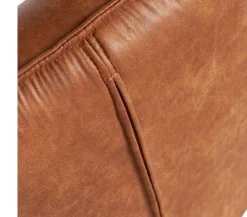 Retro Relaxsessel Drehsessel Skyler Kunstleder Cognac