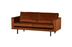Retro Samtsofa Rodeo 2,5-Sitzer Rost