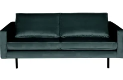 Retro Samtsofa Rodeo 2,5-Sitzer Teal