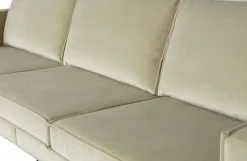 Retro Samtsofa Rodeo 3-Sitzer Pistazie