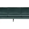 Retro Samtsofa Rodeo 3-Sitzer Teal