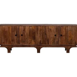 Retro Sideboard Kommode Staes Mangoholz 4 Türen 200 cm