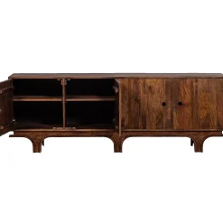 Retro Sideboard Kommode Staes Mangoholz 4 Türen 200 cm