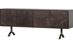 Retro Sideboard TV-Board Draw Mangoholz Walnuss-Finish