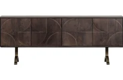 Retro Sideboard TV-Board Draw Mangoholz Walnuss-Finish