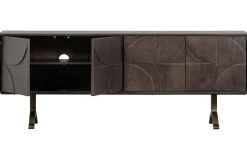 Retro Sideboard TV-Board Draw Mangoholz Walnuss-Finish