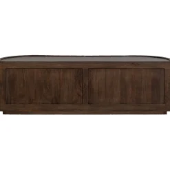 Retro Sideboard TV-Board Sense Mangoholz organisch geformt 4türig