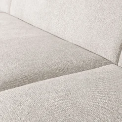 Retro Sofa Couch Sloping U-Form Organic Weiß