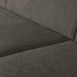Retro Sofa Couch Sloping U-Form Organic Schwarz