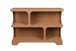 Retro Standregal Bücherregal Dundee Terracotta M