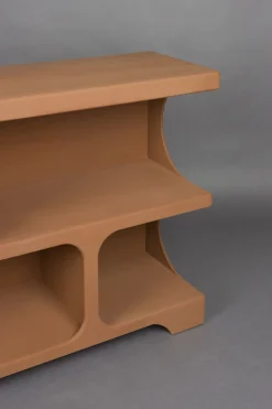 Retro Standregal Bücherregal Dundee Terracotta M