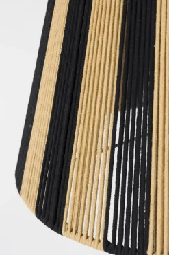 Retro Stehlampe Stripe It Up Schwarz Beige