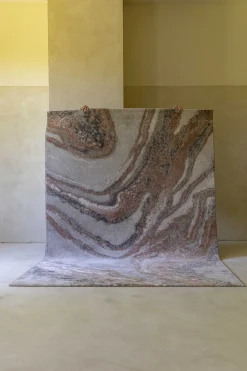 Retro Teppich Solar Grau/Terra 160 x 230 Marmoroptik