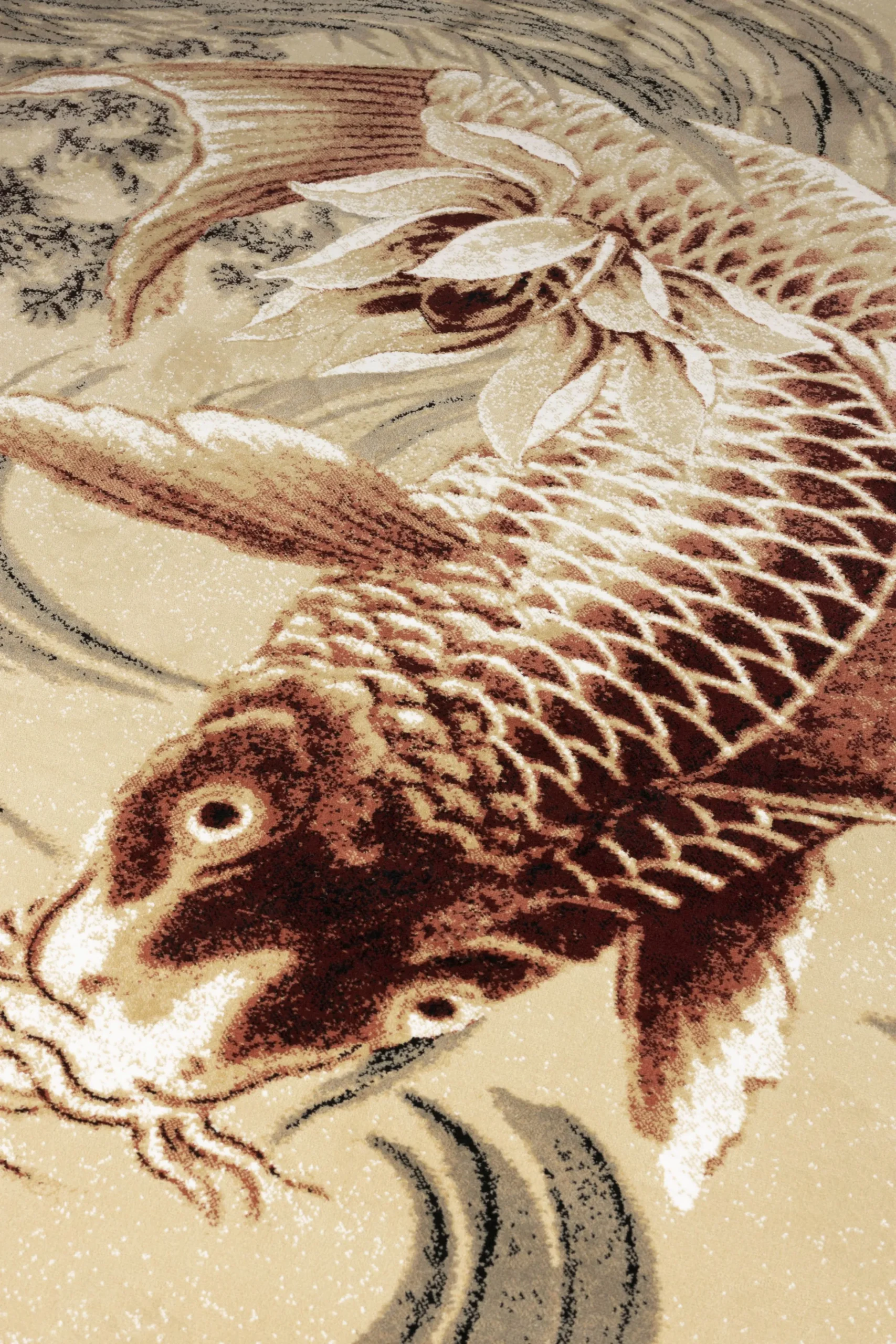 Retro Teppich The Legend Of Koi in 160 x 230 cm