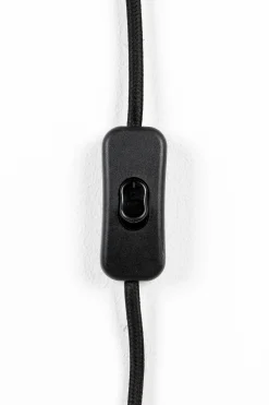 Retro Tischlampe Stripe It Up Schwarz Beige