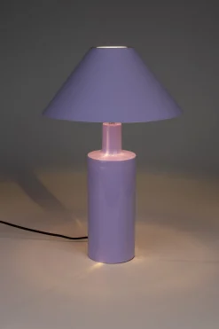 Retro Tischlampe Wonders Shiny Lilac Metall 53 cm