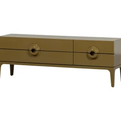 Retro TV-Board Lowboard Merge Olivgrün