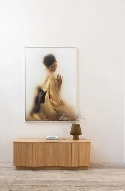 Retro TV-Board Sideboard Zuma 133 cm Eichenfurnier