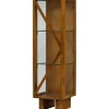 Retro Vitrine Kella Mangolzholz schmal Natur
