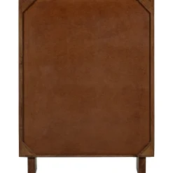 Retro Vitrine Kella Mangolzholz breit Natur