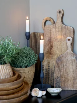 Schneidebrett Servierbrett Tapasbrett Tours Farn aus beständigem Akazienholz Geölt