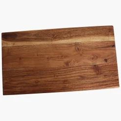 Schneidebrett Servierbrett aus beständigem Akazienholz Geölt 45 x 25 cm