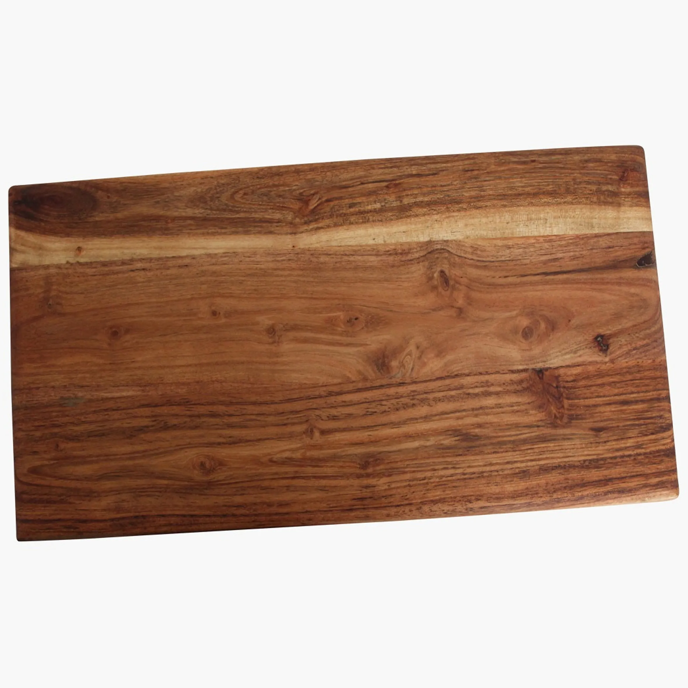 Schneidebrett Servierbrett aus beständigem Akazienholz Geölt 45 x 25 cm