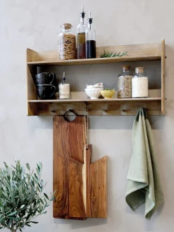 Schneidebrett Servierbrett Tapasbrett Laon Gezackt aus beständigem Akazienholz Geölt