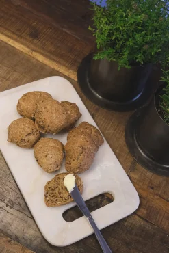 Schneidebrett Servierbrett aus echtem Marmor 37 x 21 cm