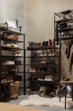 Schuhregal Industrial Ferro Metall Schwarz 40