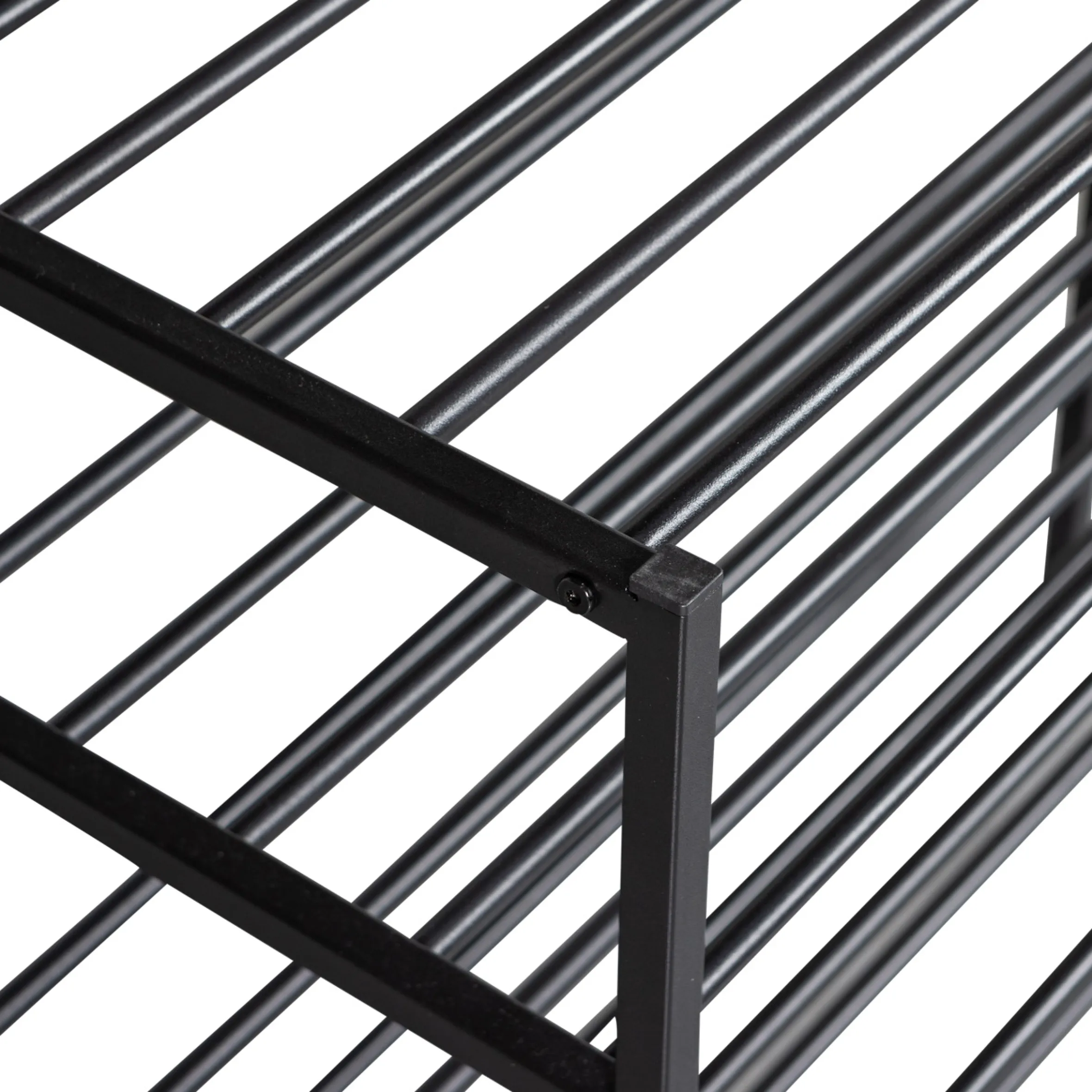 Schuhregal Industrial Ferro Metall Schwarz 80