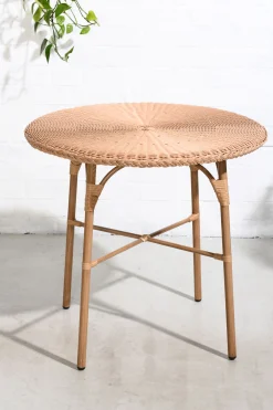 Set Rattan Esstisch 80 Ø Cabana + 2 Butterfly Stühle In/Outdoor