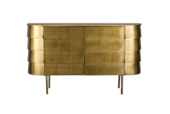 Sideboard Hanna Metall Gold Art Déco - Altgold
