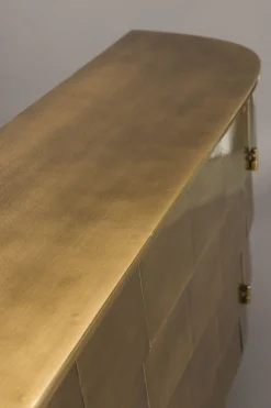 Sideboard Hanna Metall Gold Art Déco - Altgold