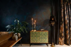 Sideboard Vintage Meena Mangoholz Metall Peacock