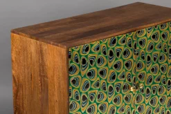 Sideboard Vintage Meena Mangoholz Metall Peacock